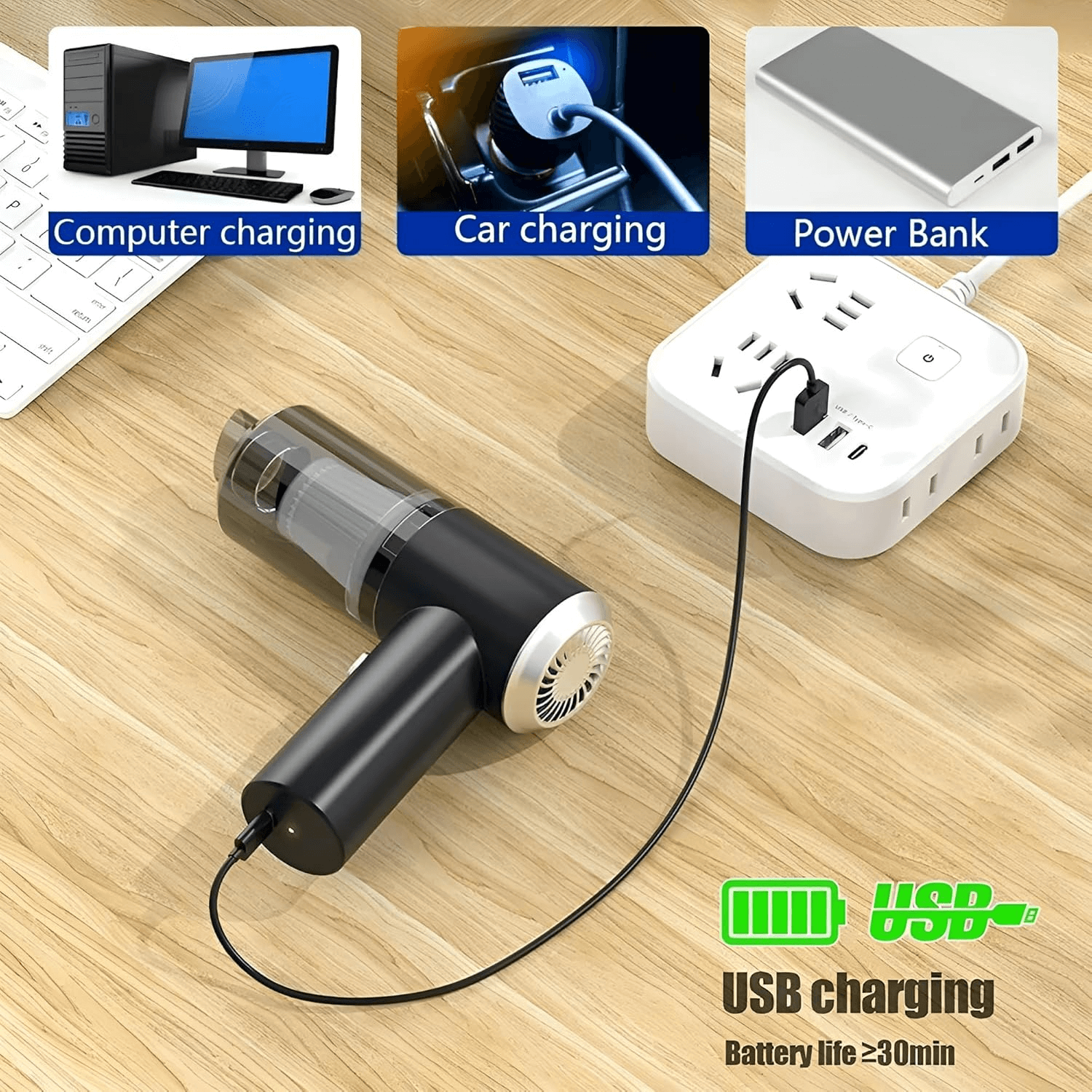2 IN  1 WIRELESS VACUUM CLEANER